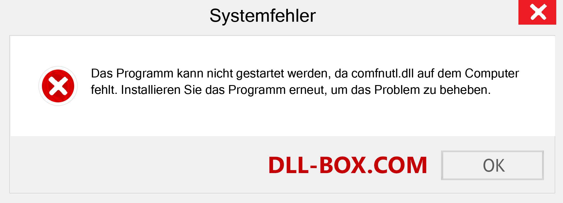 comfnutl.dll-Datei fehlt?. Download für Windows 7, 8, 10 - Fix comfnutl dll Missing Error unter Windows, Fotos, Bildern